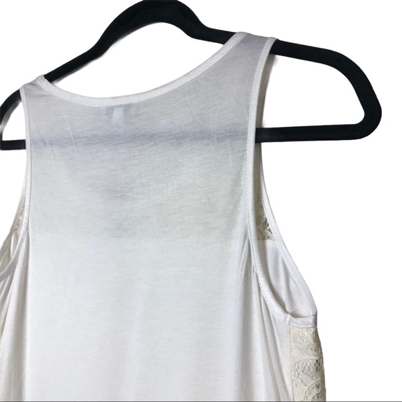 Express Sleeveless White Lace Tank Top - Picture 9 of 9
